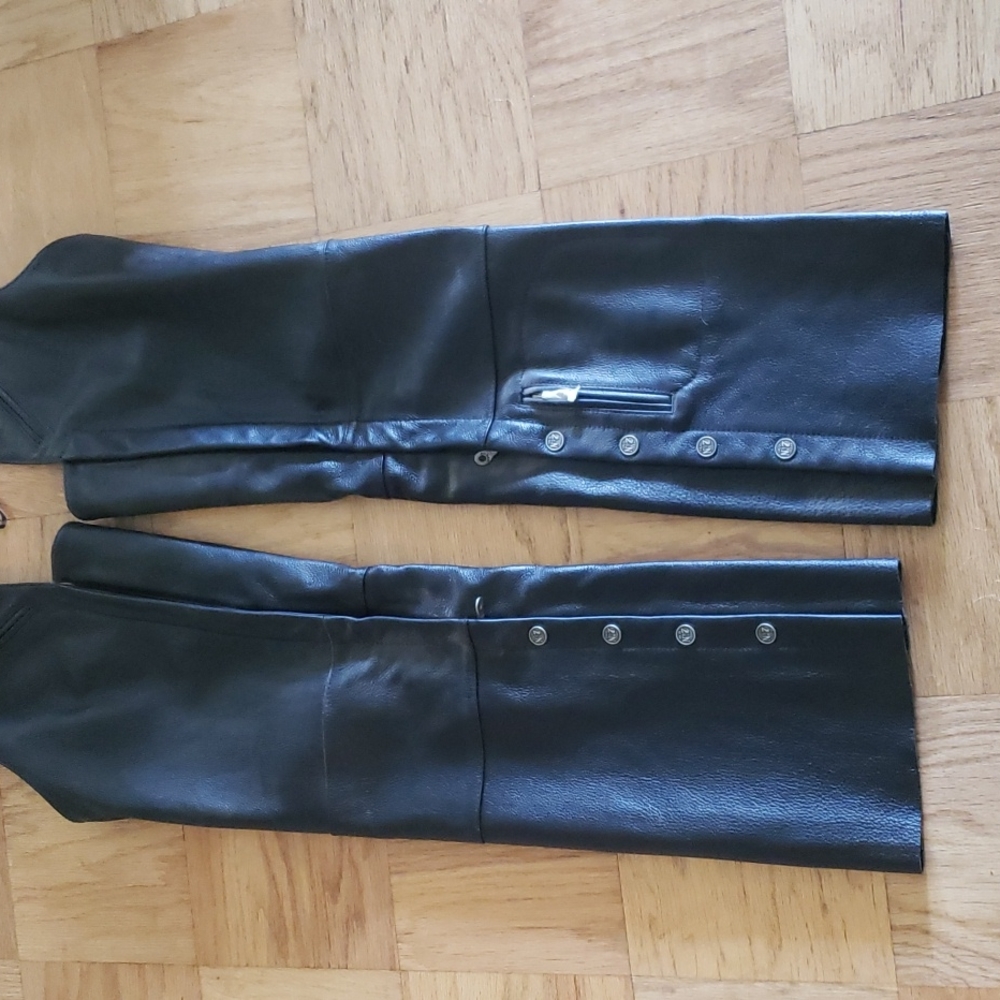 Leather Jacket / Shirt & Matching Chaps by Jack Daniels ~SOLD as a SET ONLY!